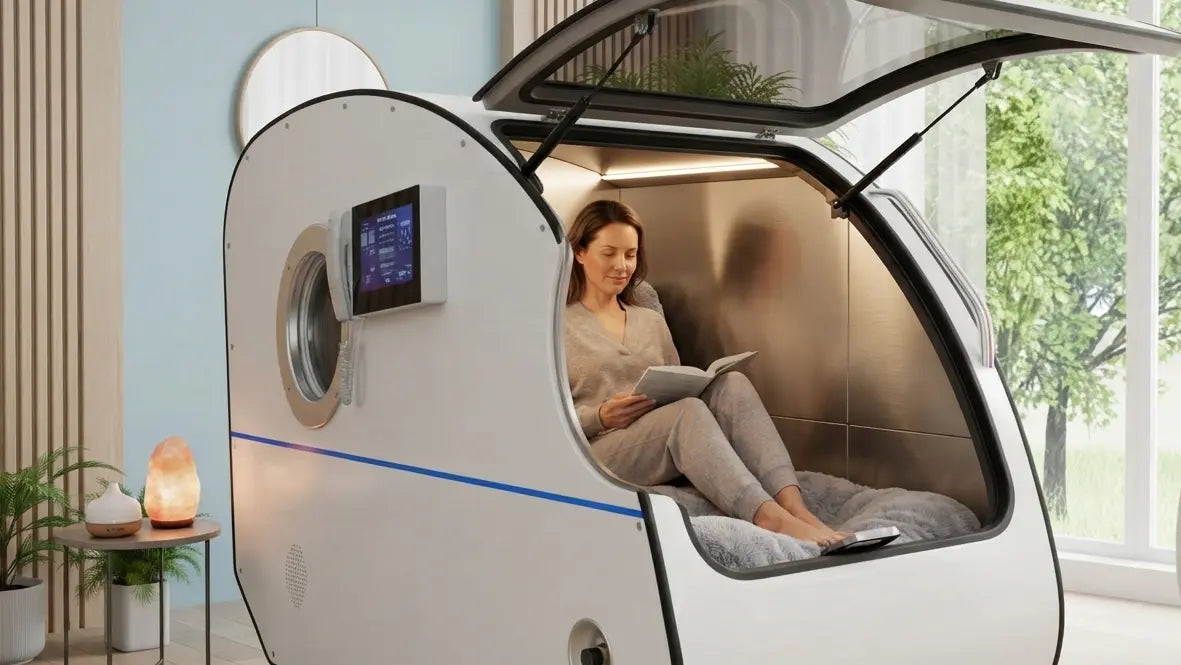 Hard shell hyperbaric chamber at 2.0 ATA starting at $13,450 at Selected Comfort.