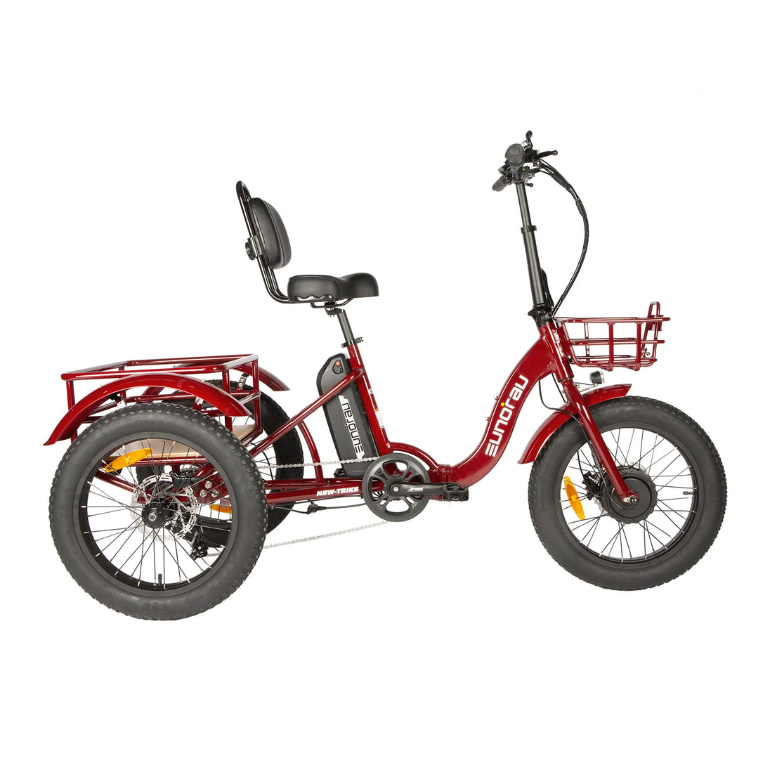 EUNORAU New-Trike 2.0 folding electric tricycle rear basket