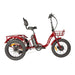 EUNORAU New-Trike 2.0 folding electric tricycle rear basket