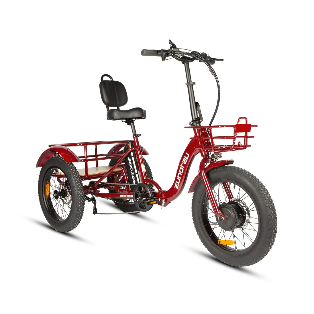 EUNORAU New-Trike 2.0 folding electric tricycle rear basket