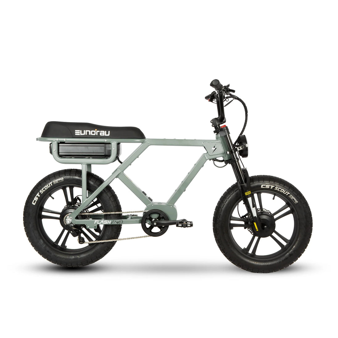 EUNORAU Flash AWD 52V 1500W Dual Motor Triple Battery eBike 220mi