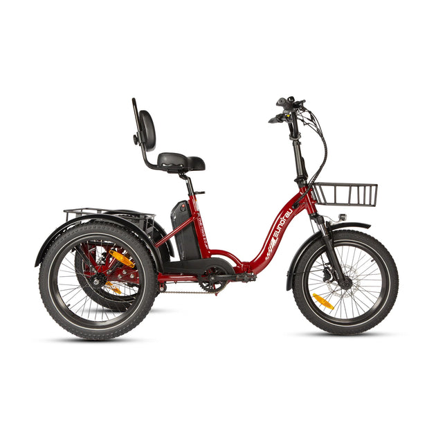 EUNORAU One-Trike 2.0 48V 500W Electric Trike Folding 440lbs 50mi
