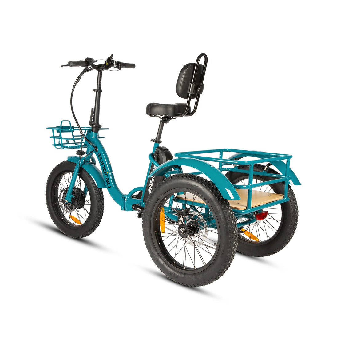 EUNORAU New-Trike 2.0 folding electric tricycle rear basket