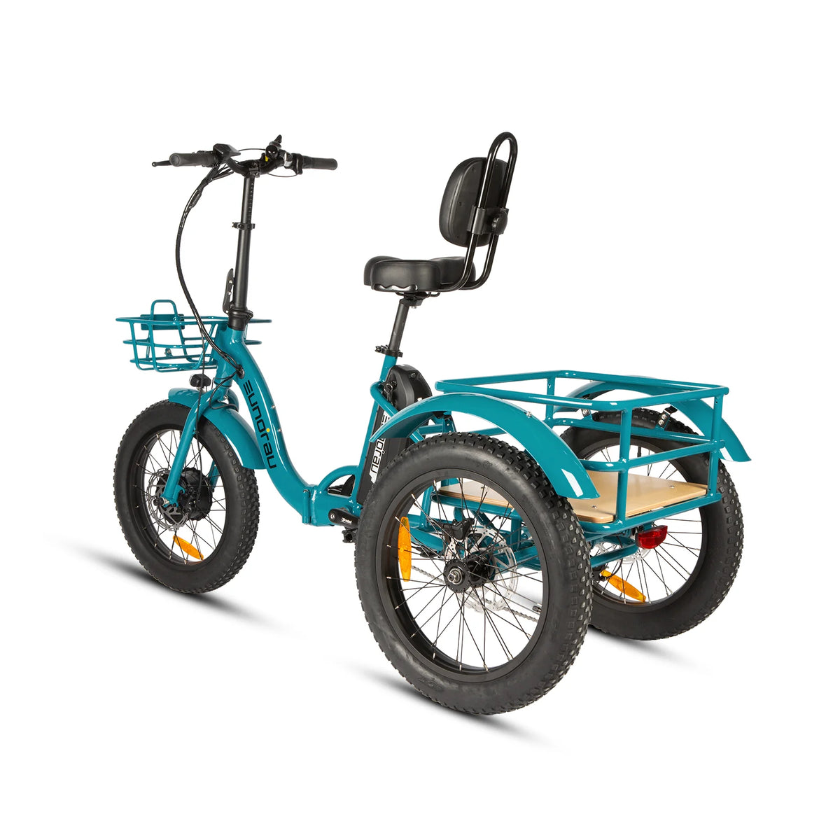 EUNORAU New-Trike 2.0 folding electric tricycle rear basket