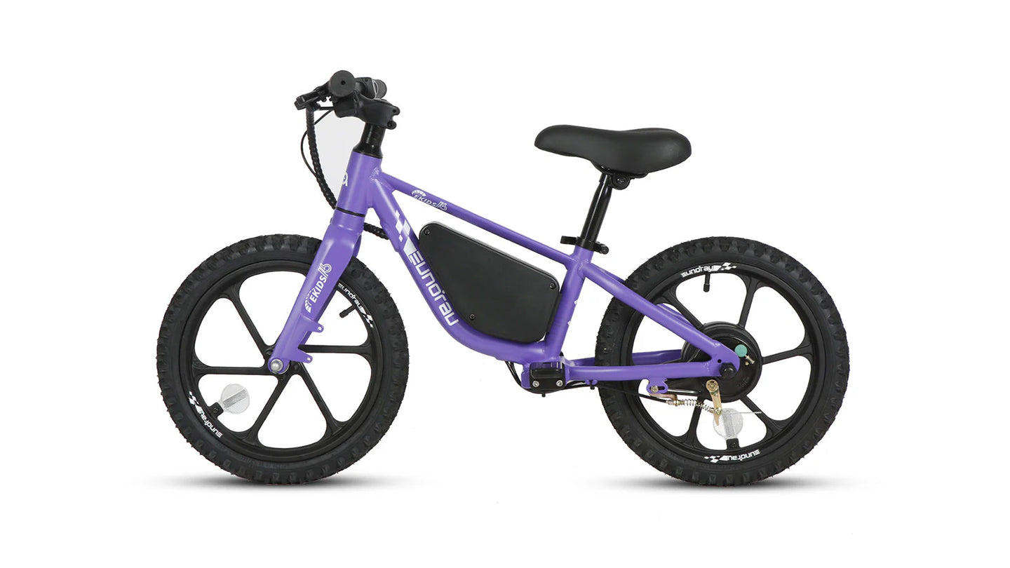 EUNORAU eKids16 24V 180W Kids Balance eBike 3 Speeds Ages 5 Plus
