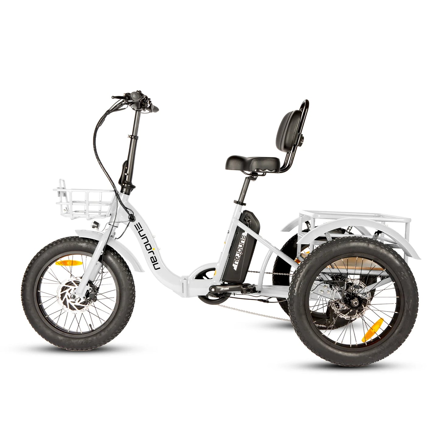 EUNORAU New-Trike 2.0 folding electric tricycle rear basket