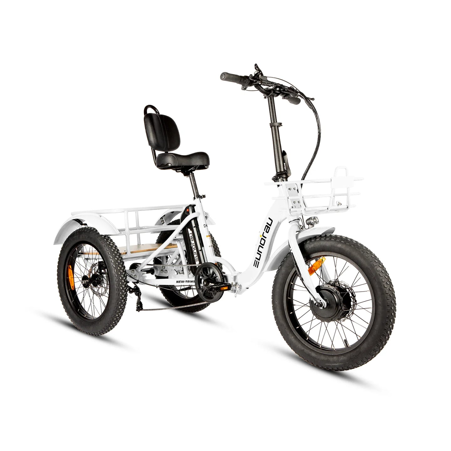 EUNORAU New-Trike 2.0 folding electric tricycle rear basket