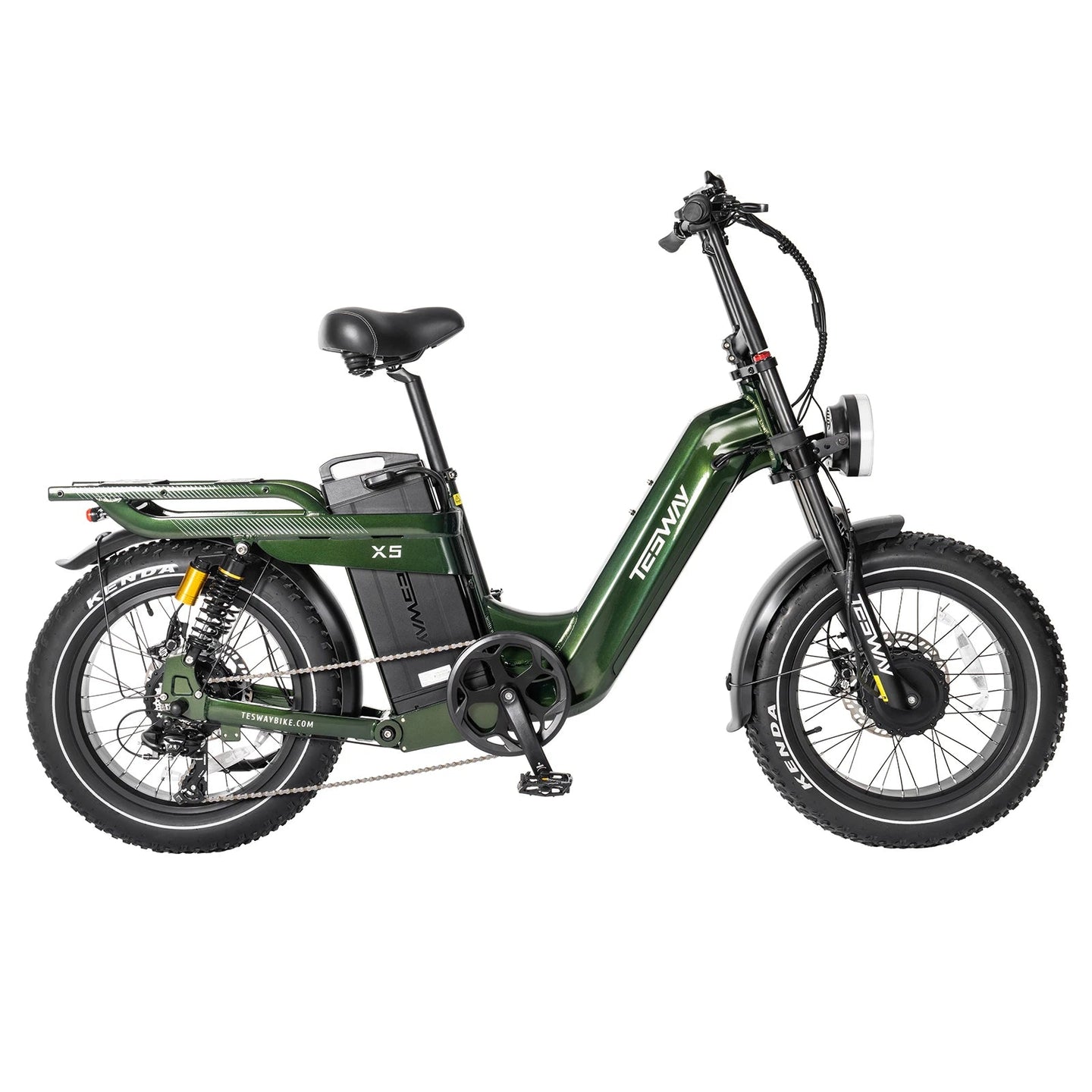 TESWAY X5 AWD Step-Thru E-Bike – 3600W Dual Motor 200 N·m