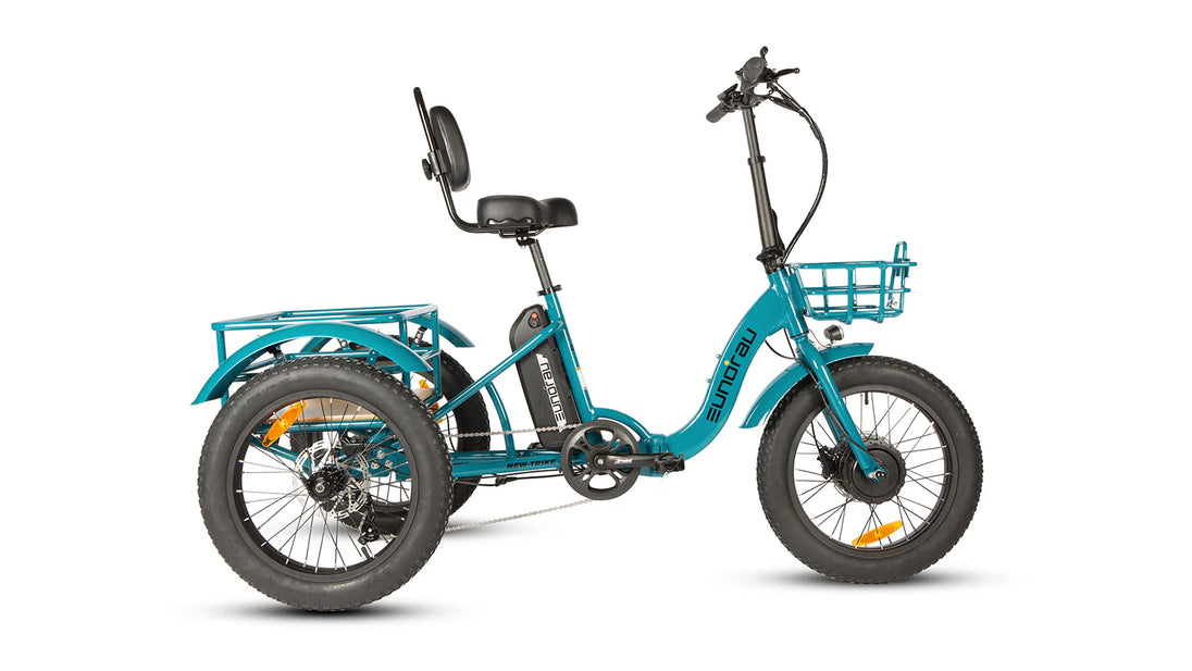 EUNORAU New-Trike 2.0 folding electric tricycle rear basket