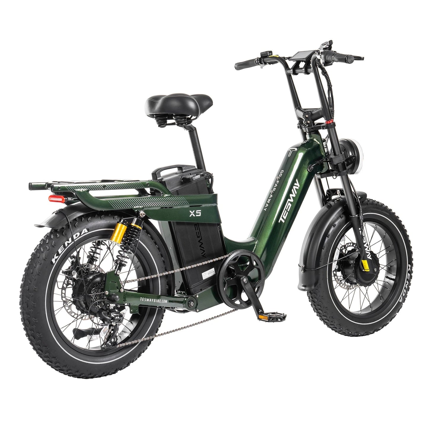 TESWAY X5 AWD Step-Thru E-Bike – 3600W Dual Motor 200 N·m