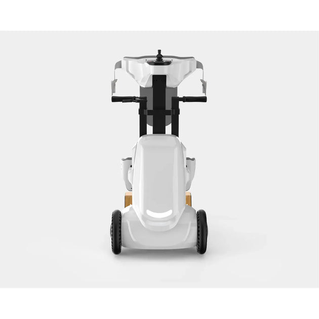 Front view white mobility scooter