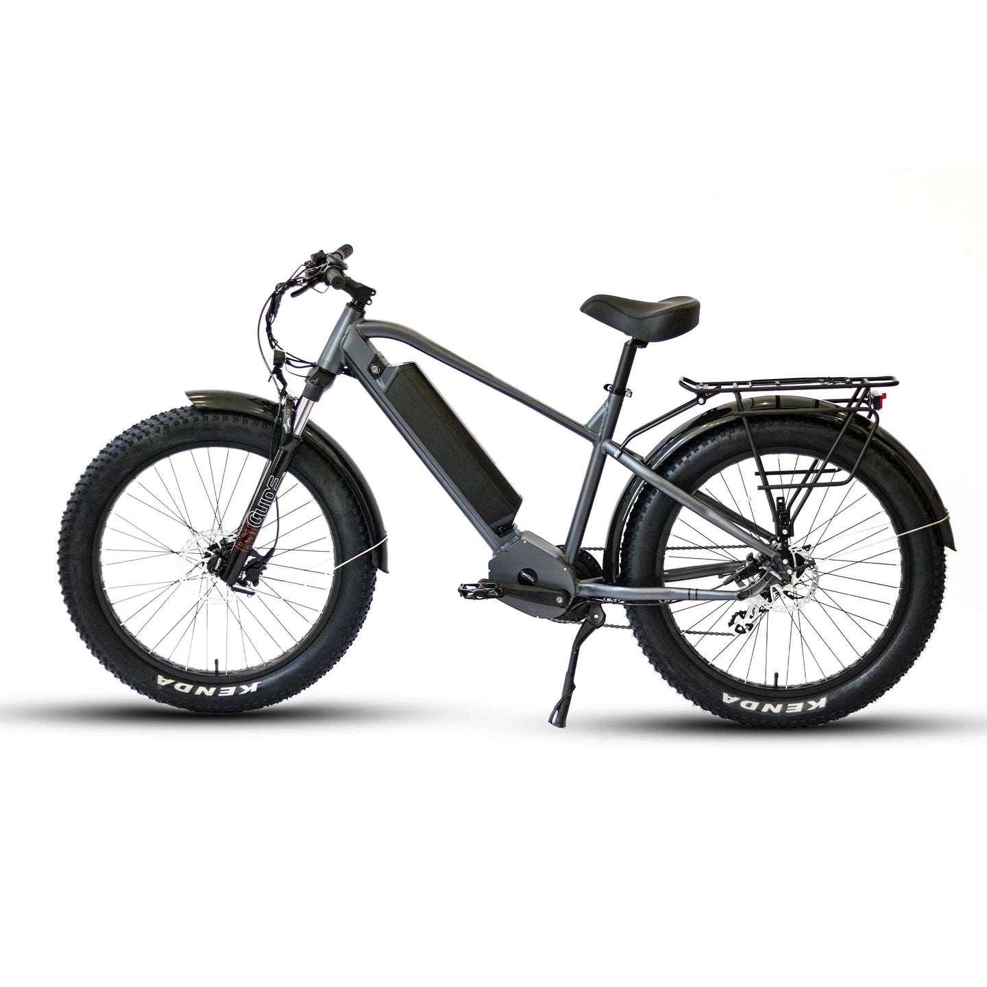Eunorau 48V 1000W BAFANG Mid-Motor eBike 60mi 26" Fat Tire 7spd