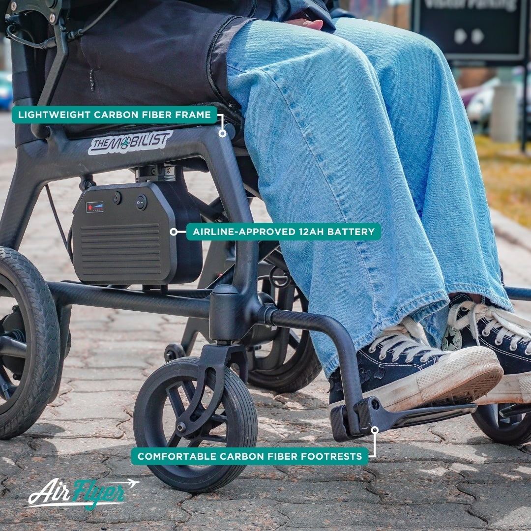 AirFlyer Wheelchair | Ultra Light Electric | Carbon Fibre Chair