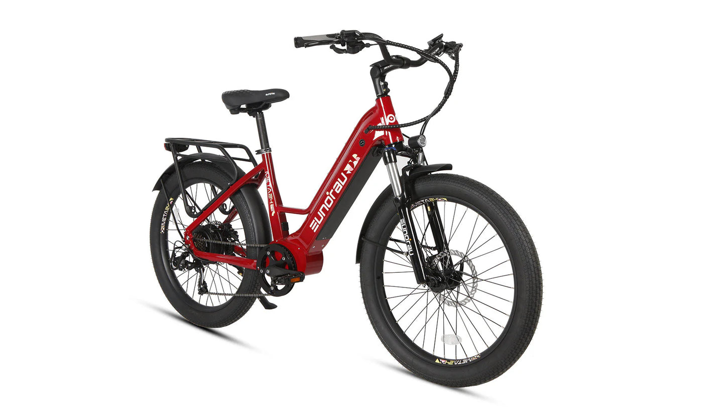 EUNORAU Meta26 1.0 48V 500W Torque Sensor 26" Fat Tire eBike 100mi