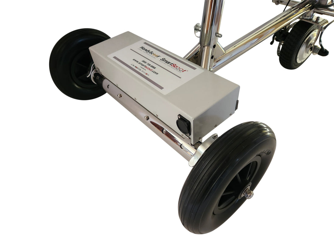 SmartScoot lightweight foldable 3-wheel mobility scooter