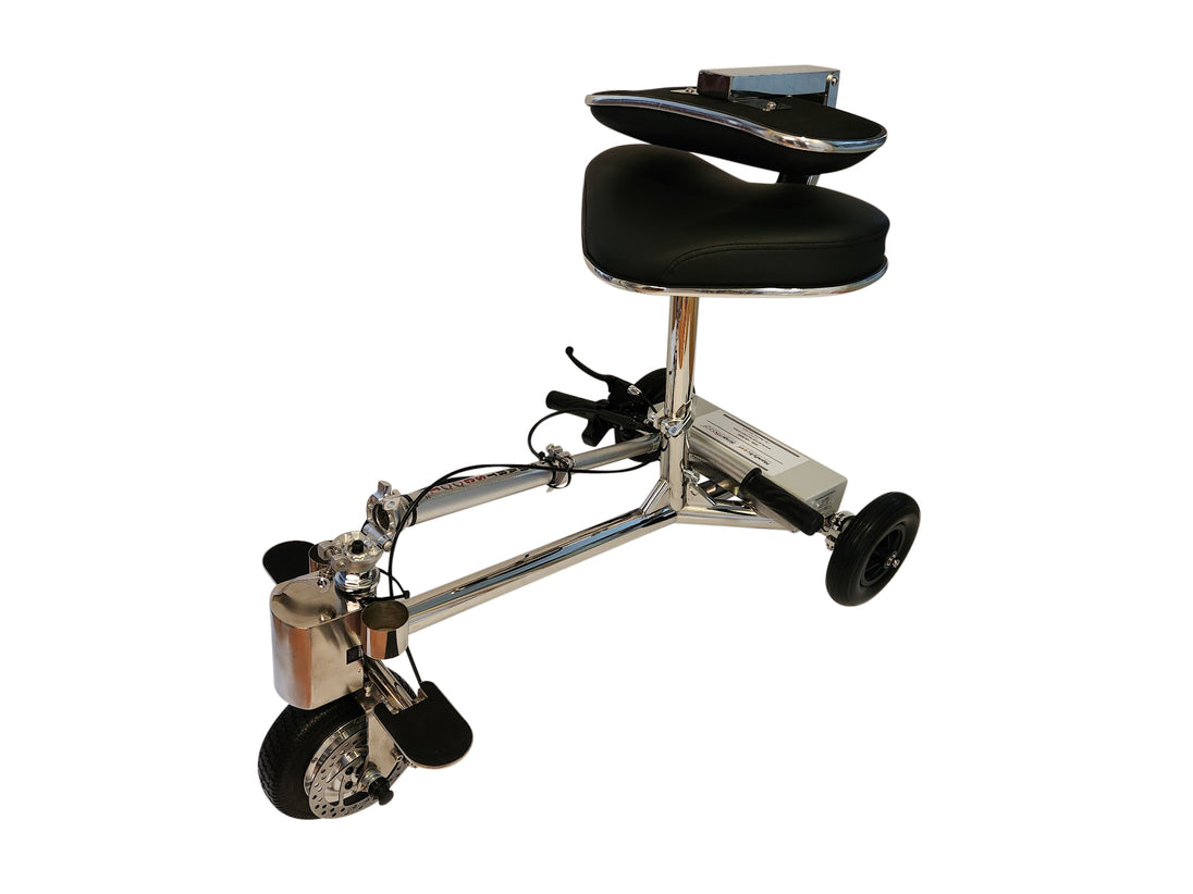 SmartScoot lightweight foldable 3-wheel mobility scooter