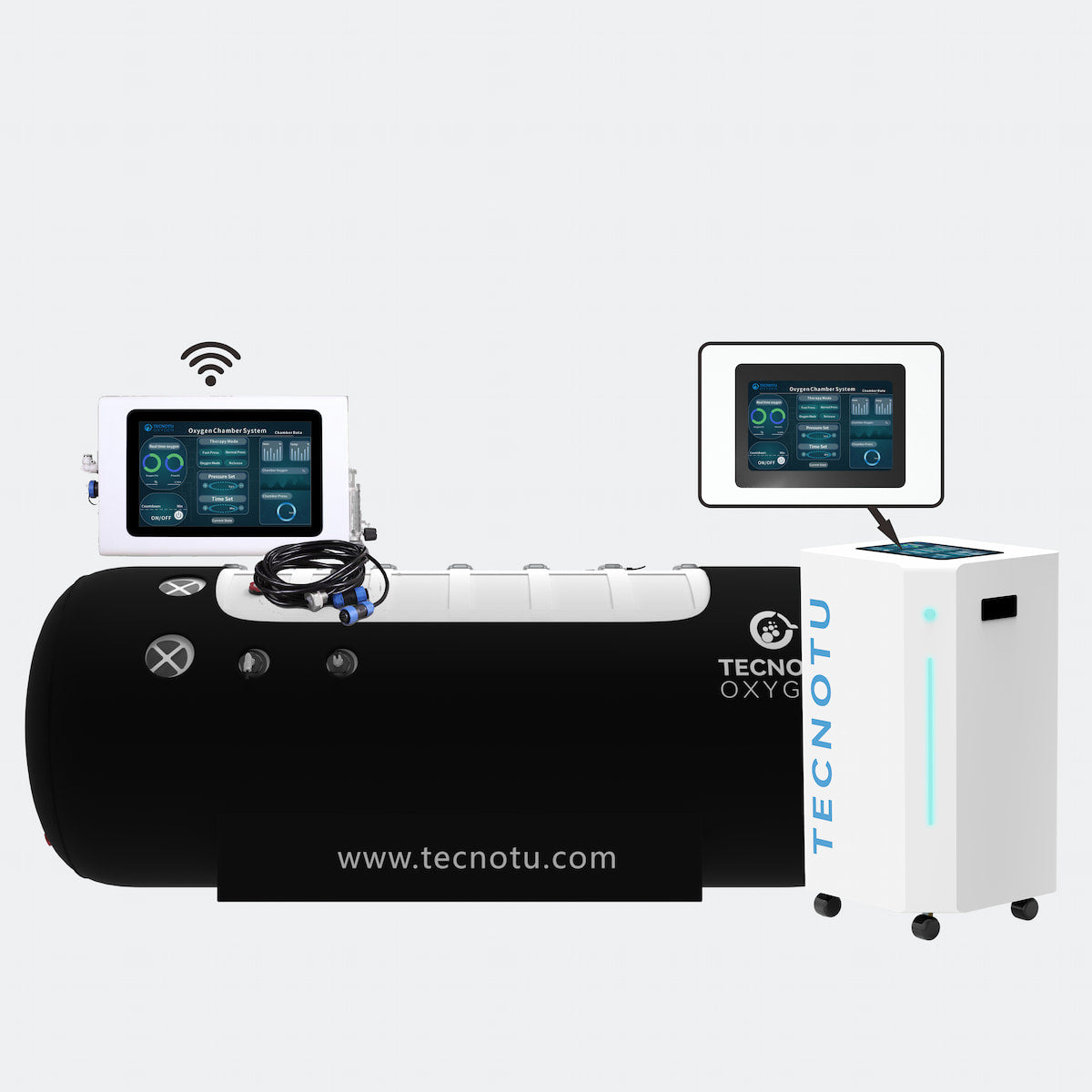 TecnoLay Pro 2.0 ATA Portable Soft Lying Hyperbaric Chamber Home