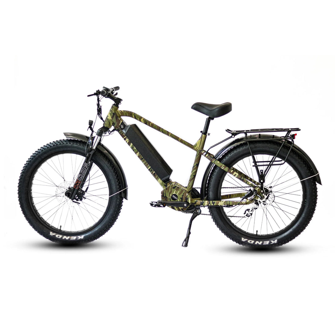 Eunorau 48V 1000W BAFANG Mid-Motor eBike 60mi 26" Fat Tire 7spd