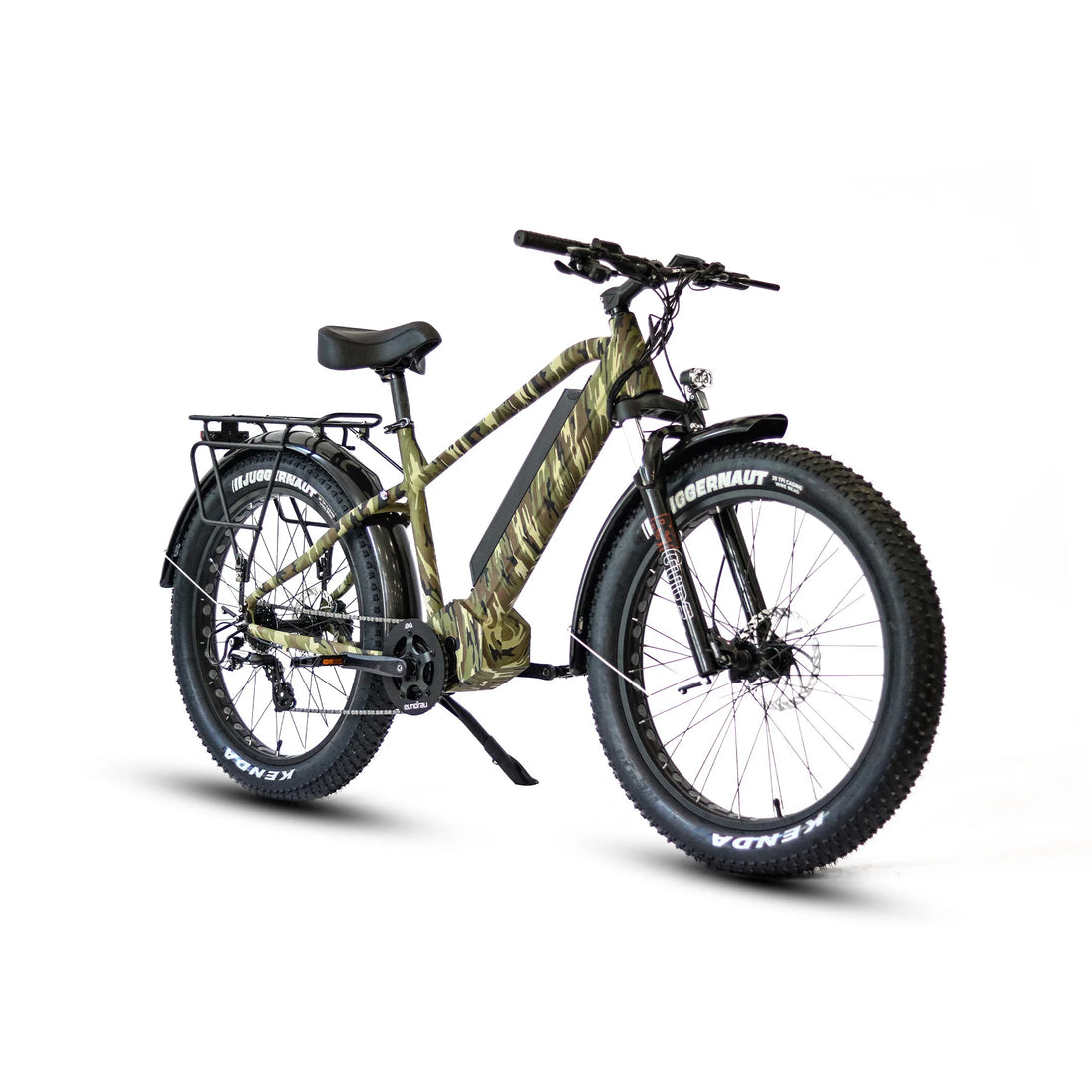 Eunorau 48V 1000W BAFANG Mid-Motor eBike 60mi 26" Fat Tire 7spd
