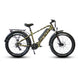 Eunorau 48V 1000W BAFANG Mid-Motor eBike 60mi 26" Fat Tire 7spd