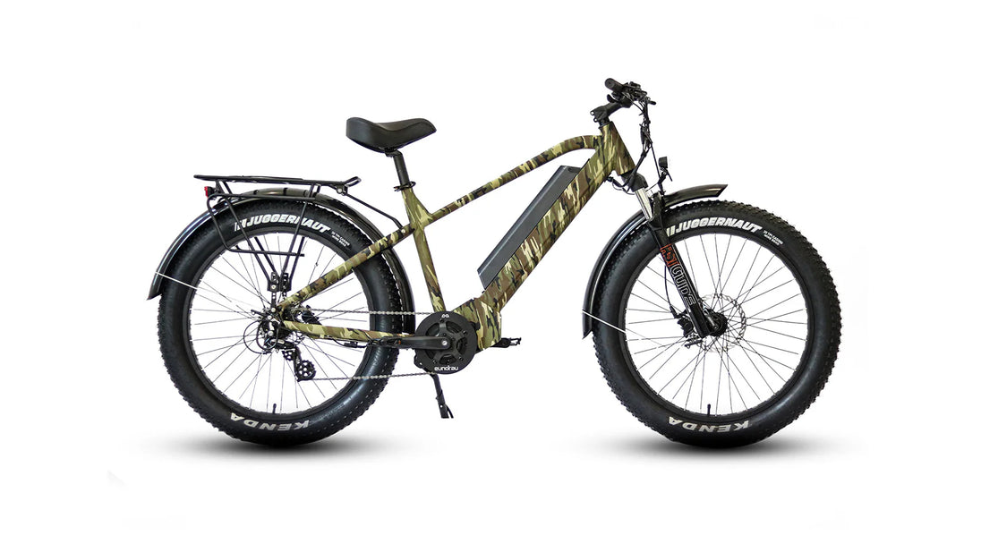 Eunorau 48V 1000W BAFANG Mid-Motor eBike 60mi 26" Fat Tire 7spd