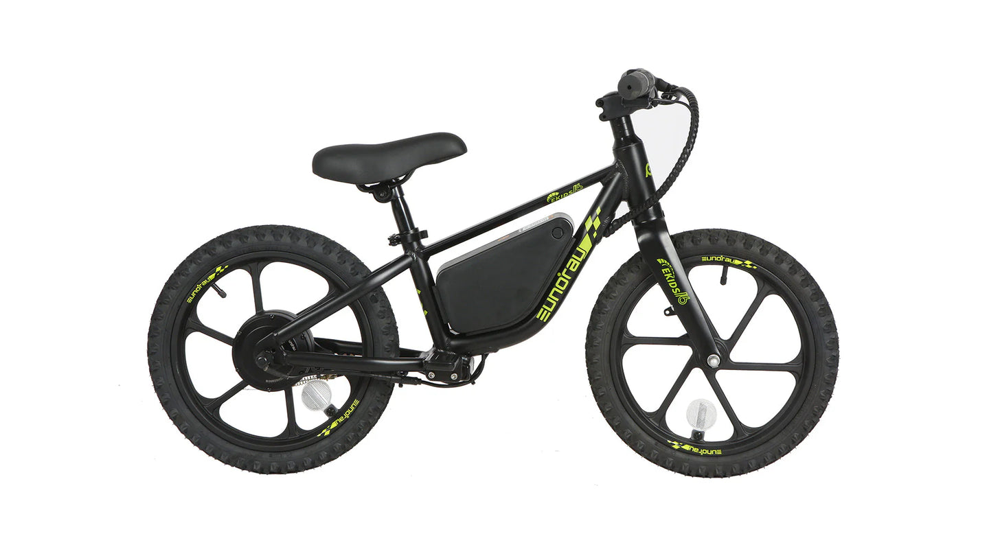 EUNORAU eKids16 24V 180W Kids Balance eBike 3 Speeds Ages 5 Plus