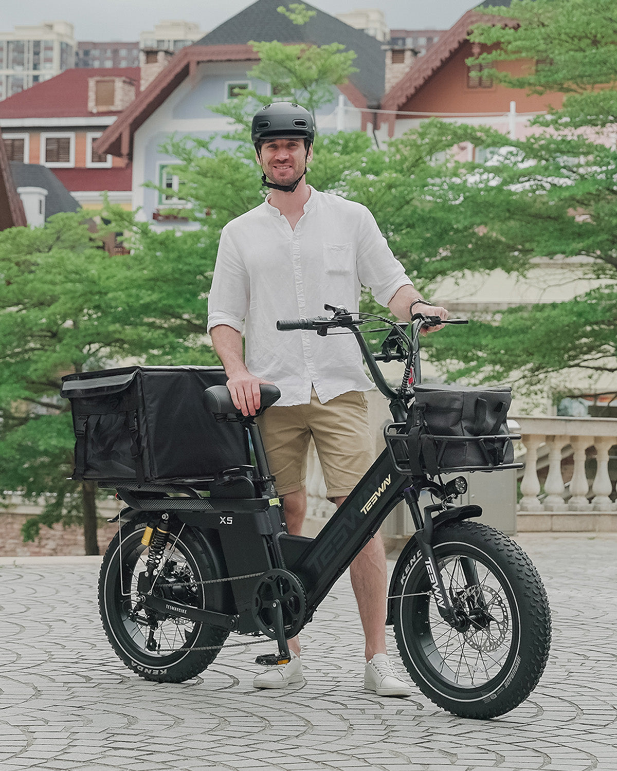 TESWAY X5 Pro Cargo E-Bike – 2000W 200-Mile Family Hauler