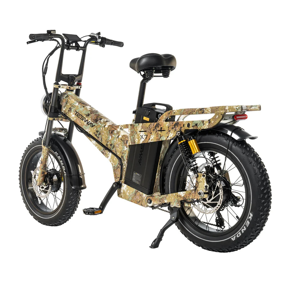 TESWAY X7 AWD E-Bike – Dual Motor 3600W & 200 N·m Torque