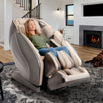 Kyota Hatsumei M900 AI 4D Massage Chair | Gray/Tan