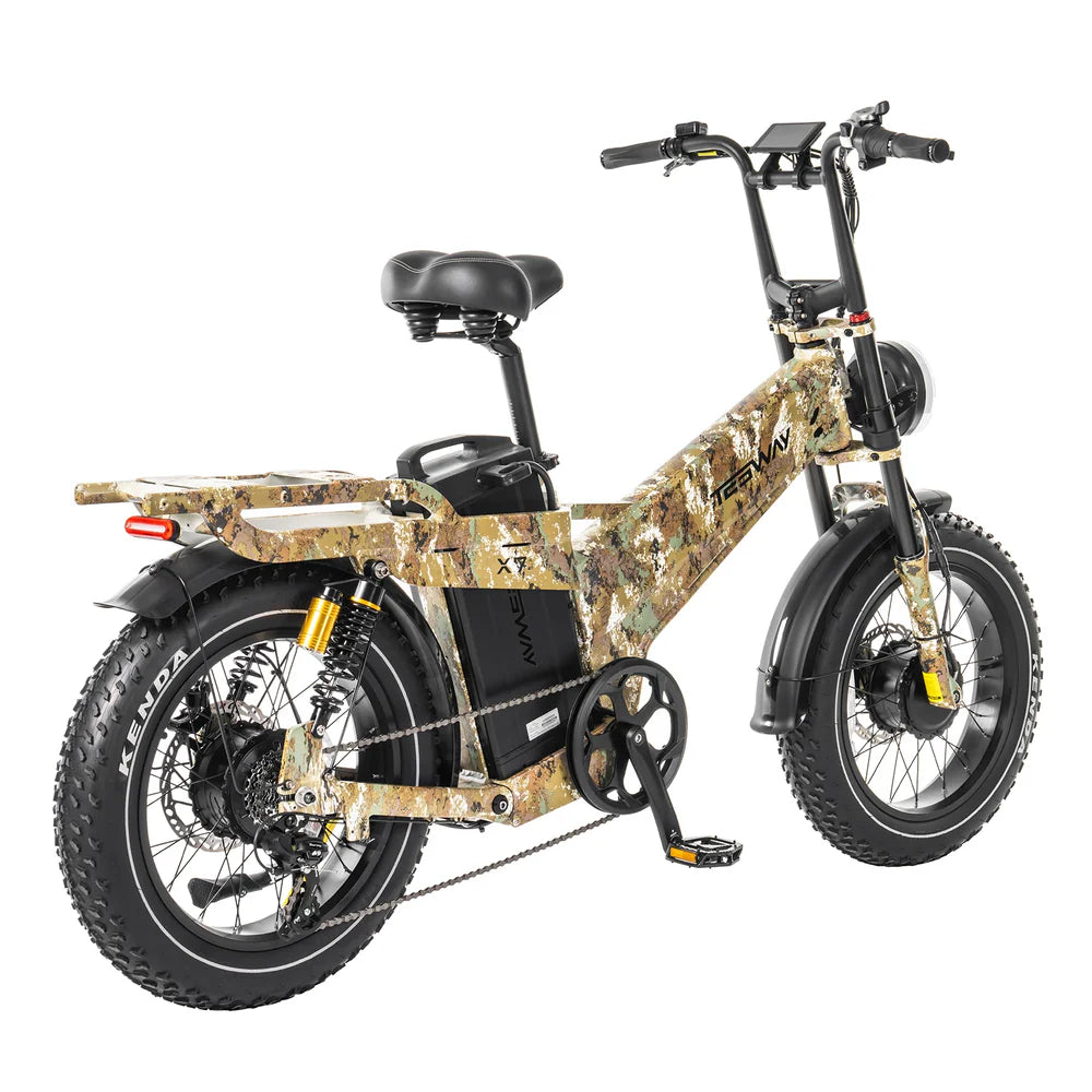 TESWAY X7 AWD E-Bike – Dual Motor 3600W & 200 N·m Torque