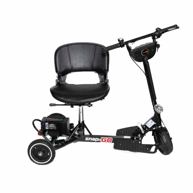 Three-wheel SnapnGo mobility scooter