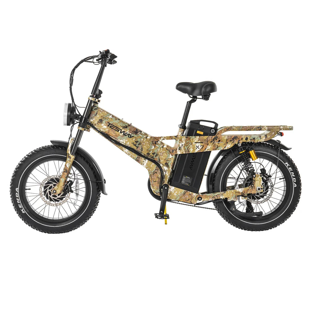 TESWAY X7 AWD E-Bike – Dual Motor 3600W & 200 N·m Torque
