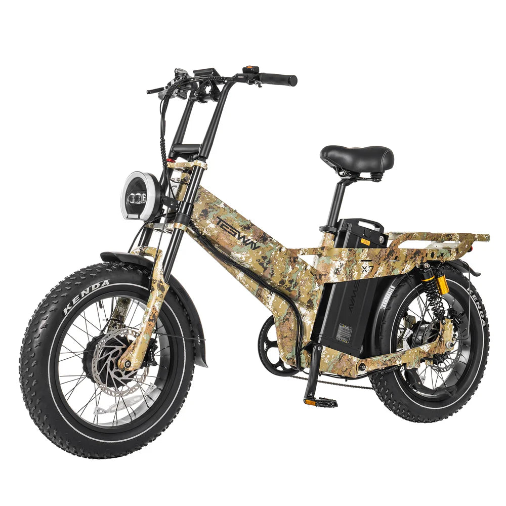 TESWAY X7 AWD E-Bike – Dual Motor 3600W & 200 N·m Torque
