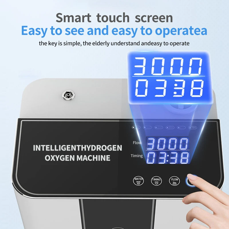Tecnotu 3000ml High Flow Hydrogen Inhalation Machine SPE PEM 99.99%