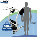 Lumex LF1600 Stand Assist, Sit to Stand Patient Lift for Elderly Seniors, Chair Transfer & Standing Support Aid
