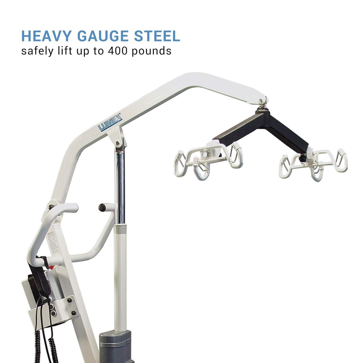 Lumex LF1050 Electric Patient Lift – Battery-Powered Full-Body Transfer Aid for Adults & Seniors, 400 lb Capacity