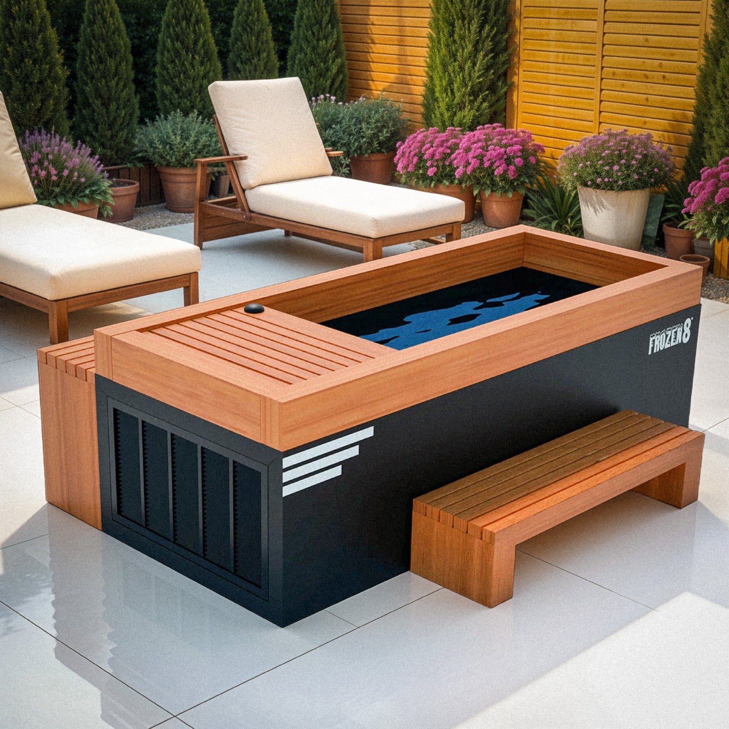 Frozen 8 Cold Plunge | Extra Large Ice Bath | Cold Therapy Tub