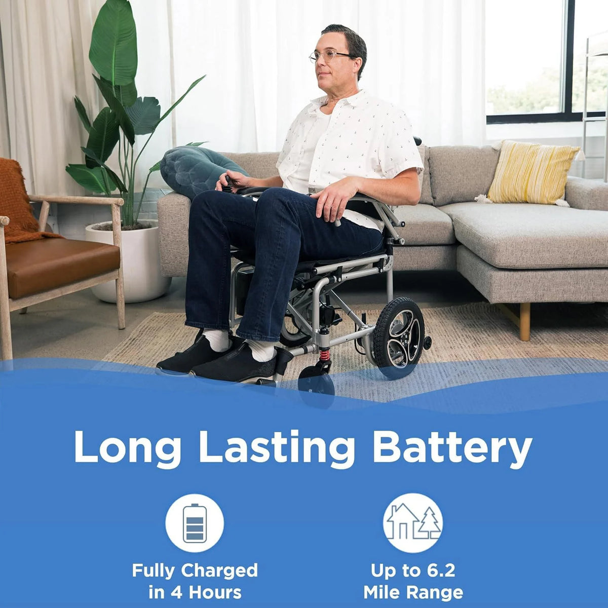 Journey Air lightweight folding power chair – image 9