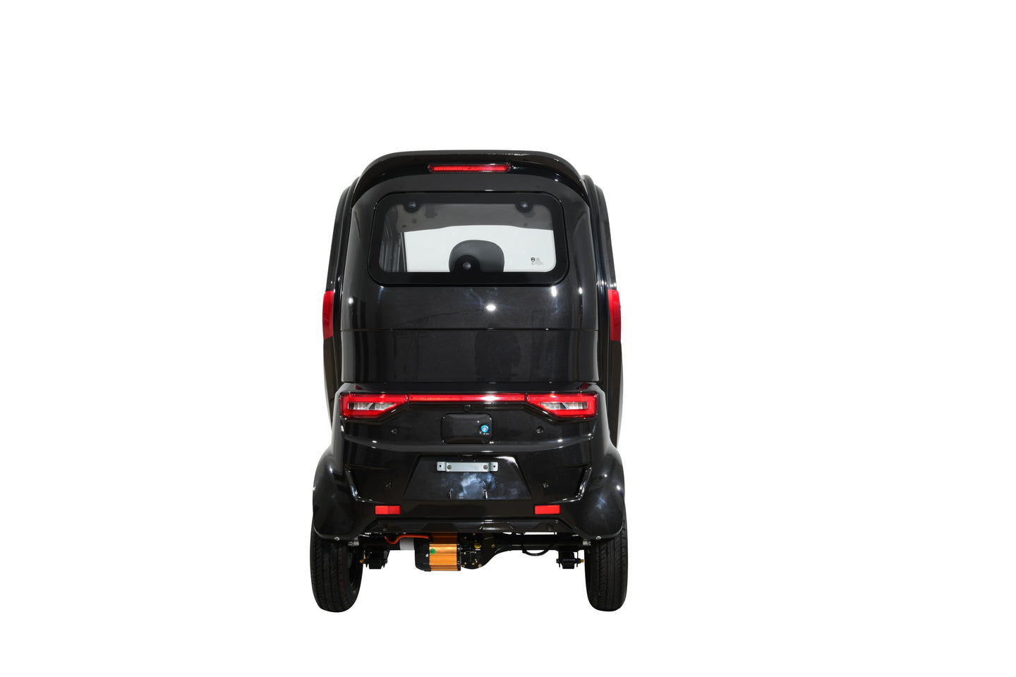 Green Transporter Q Express enclosed all-weather cabin scooter