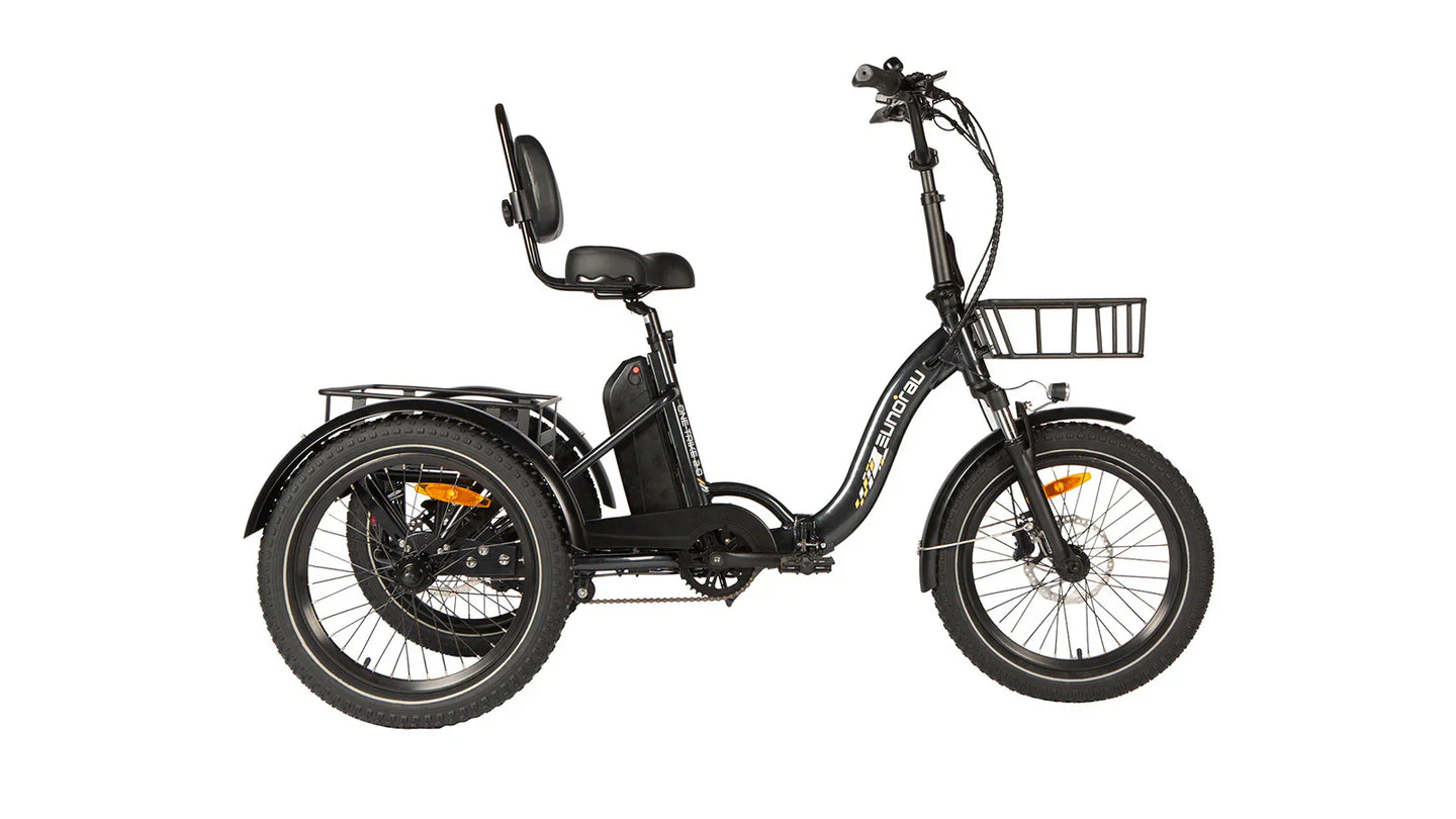 EUNORAU One-Trike 2.0 48V 500W Electric Trike Folding 440lbs 50mi