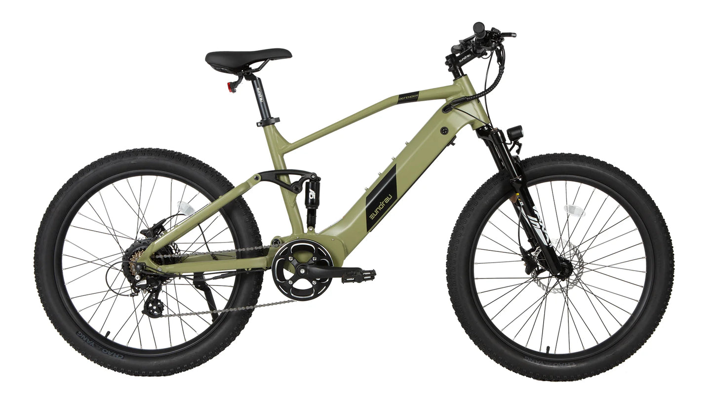 EUNORAU Defender 48V 500W Fat Tire eBike 80mi Dual Battery 27.5"