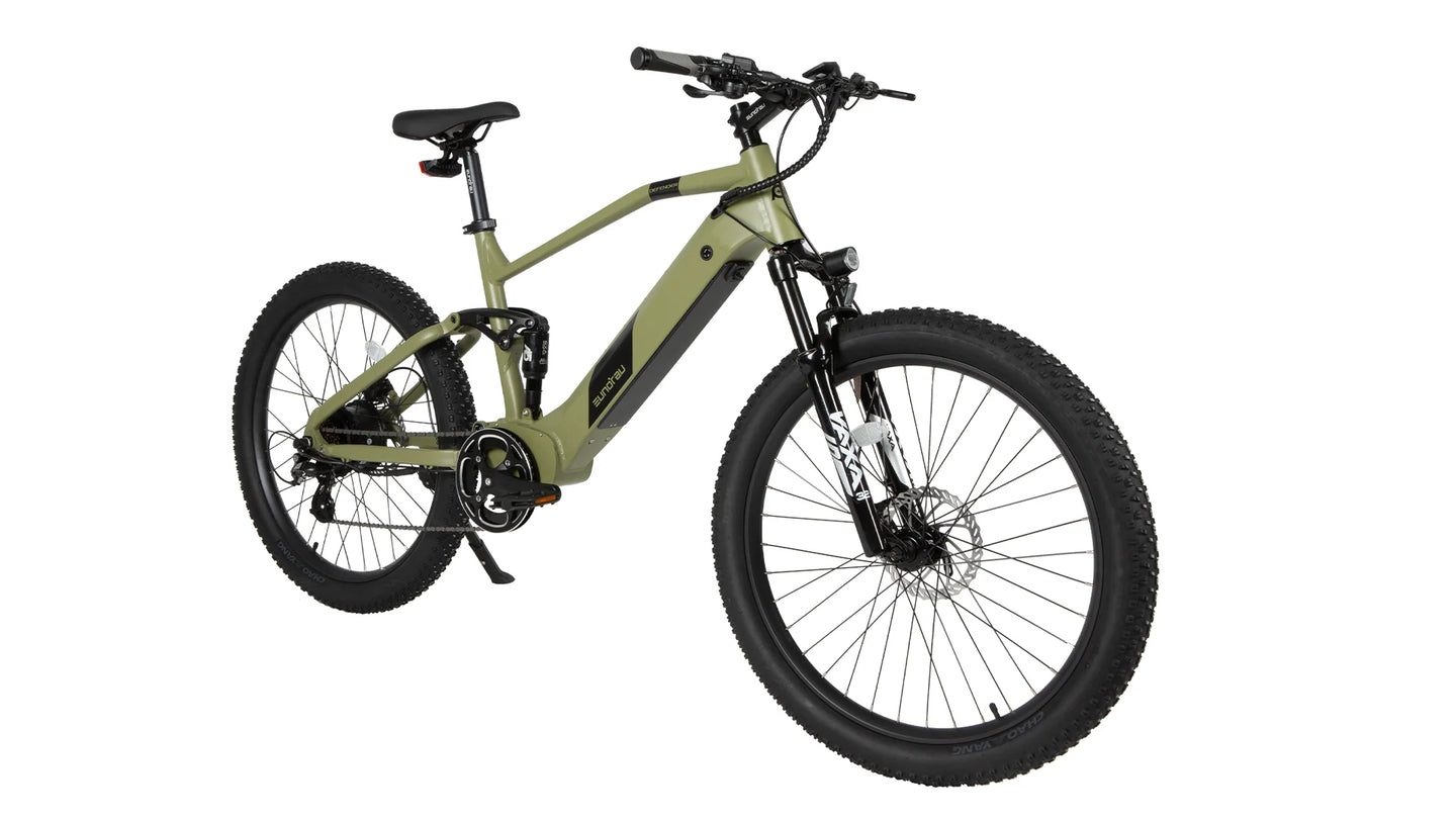 EUNORAU Defender 48V 500W Fat Tire eBike 80mi Dual Battery 27.5"