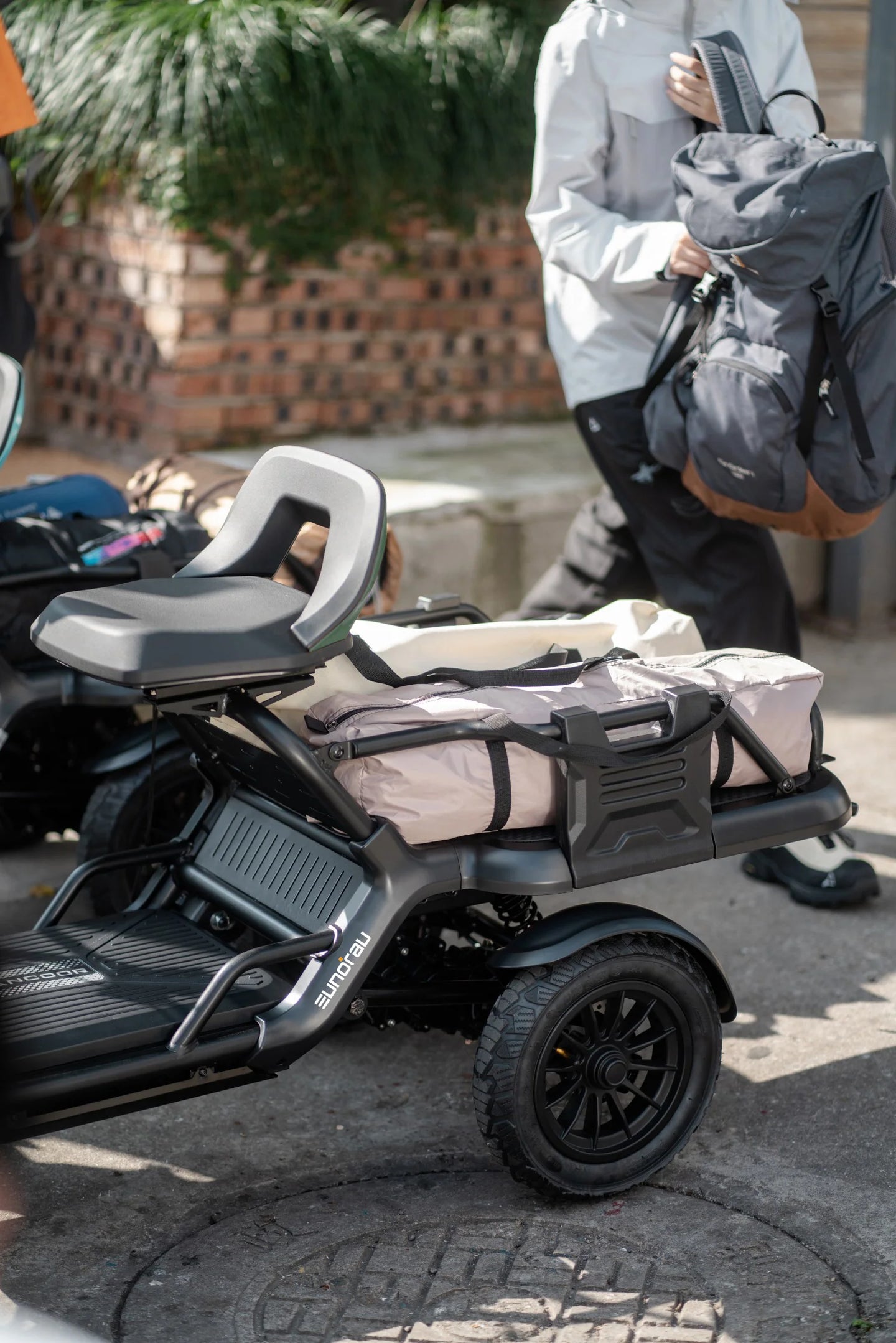 EUNORAU S500 Electric Utility Quad 500W 48V 27AH 4-Wheel Cargo