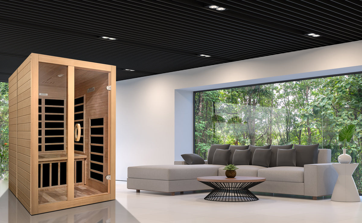 Golden Designs 2 Person Low EMF FAR IR Sauna DYN620901