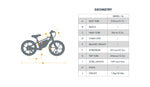EUNORAU eKids16 24V 180W Kids Balance eBike 3 Speeds Ages 5 Plus