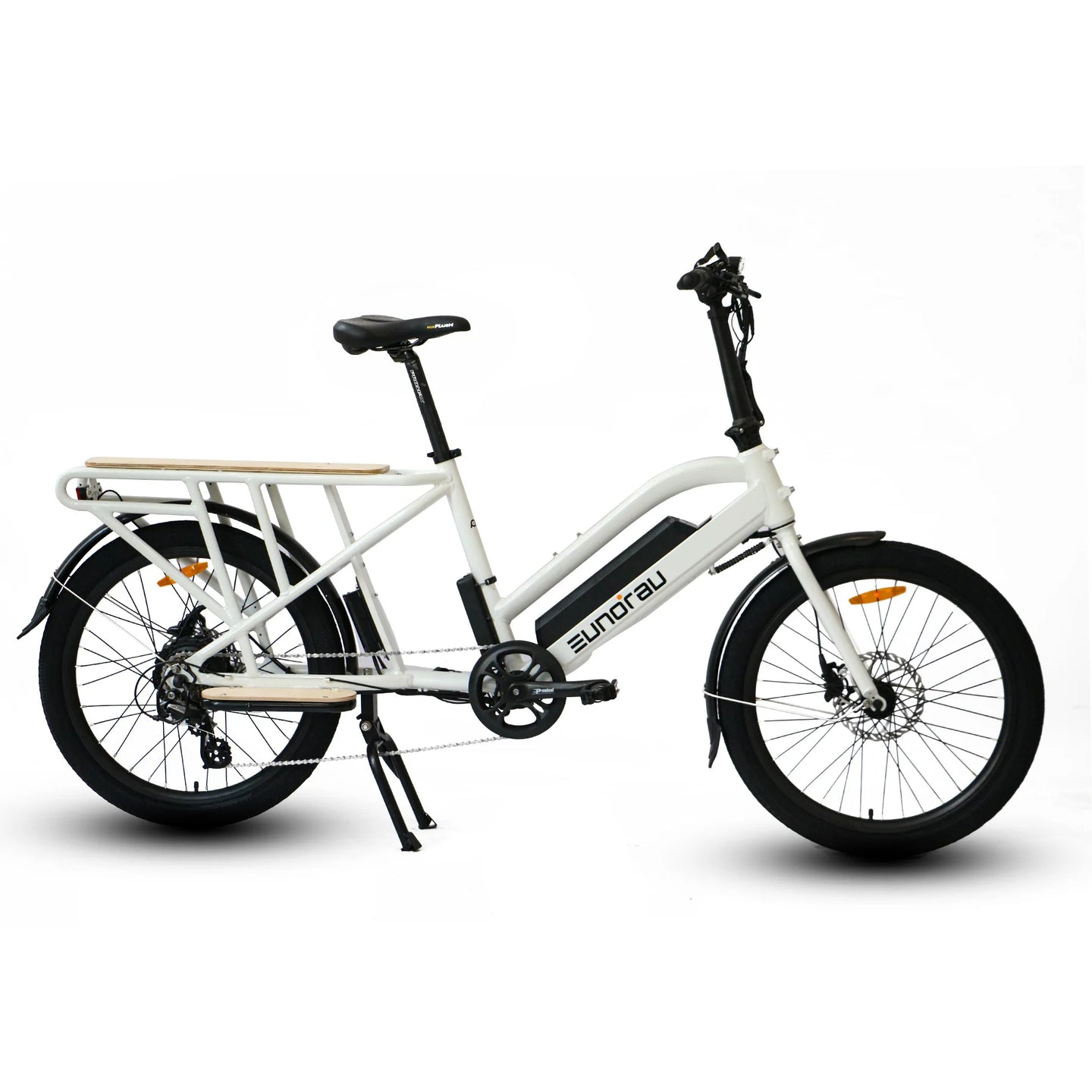 EUNORAU Max-Cargo 2.0 48V 750W Long-Tail Cargo eBike 440lbs 80mi