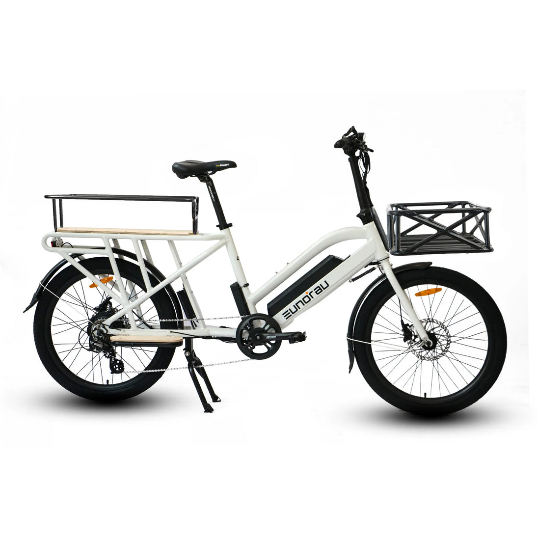EUNORAU Max-Cargo 2.0 48V 750W Long-Tail Cargo eBike 440lbs 80mi