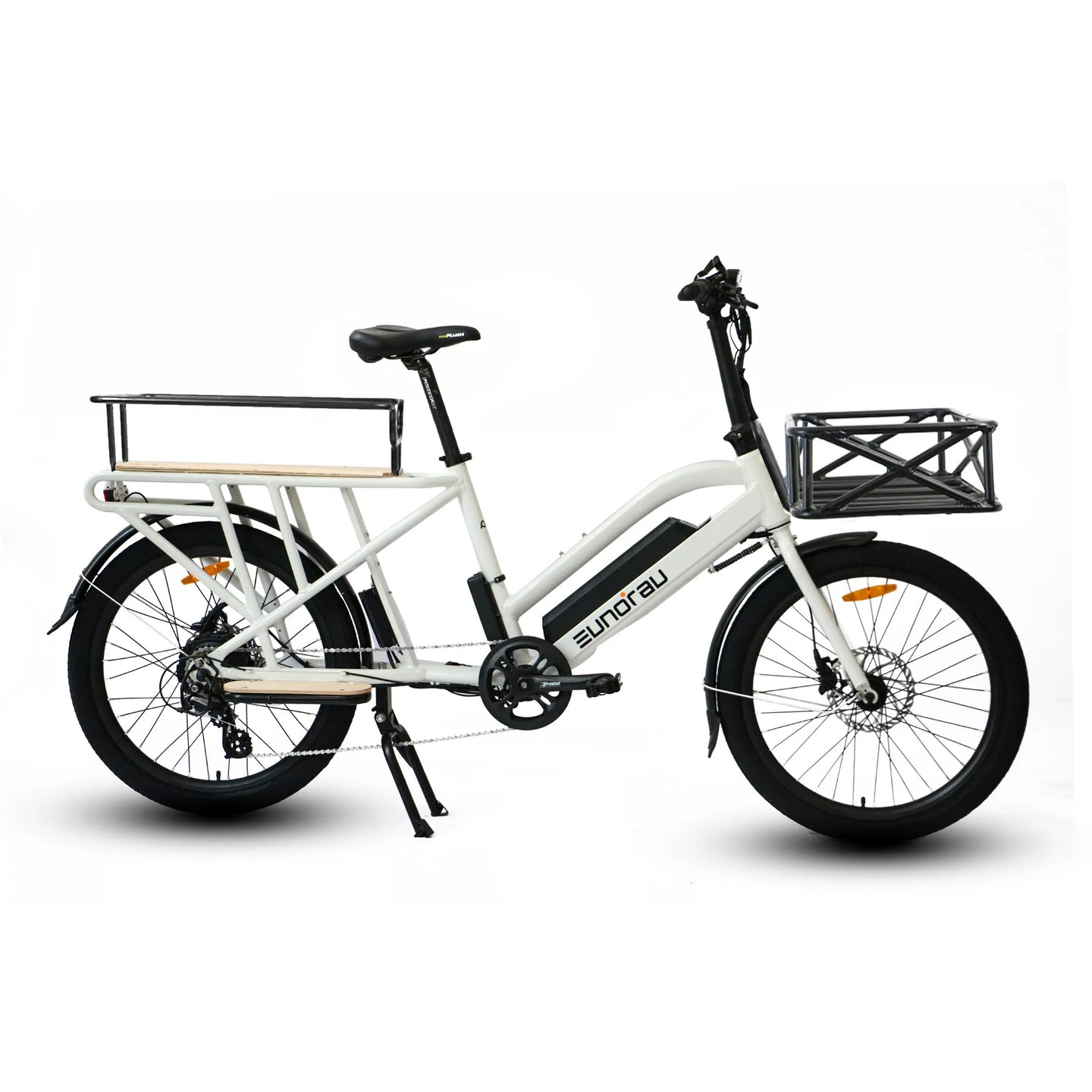 EUNORAU Max-Cargo 2.0 48V 750W Long-Tail Cargo eBike 440lbs 80mi