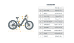 EUNORAU Fat-HD 2.0 48V 1000W BAFANG Mid-Drive Fat Tire eBike 80mi
