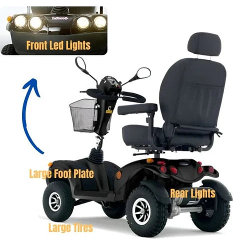 FreeRider FR GDX Heavy Duty Long Range Mobility Scooter